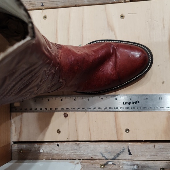 Custom Vintage ostrich cowboy boots by Kimmel Boot Co. Size  7 - Picture 8 of 9